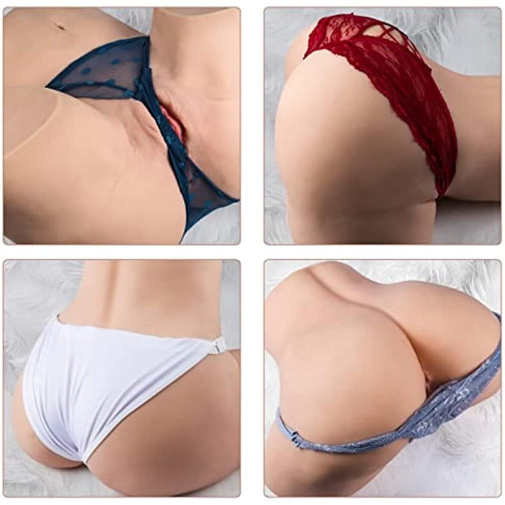 Realistische Sexpuppe Weicher Hintern Männlicher Masturbator Spielzeug Künstliche Vagina Anal Doppelte Kanäle Perfekte Sexprodukte für Erwachsene