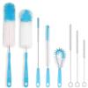 8X Straw Brush Set Cleaner Bottle Glass Tube Pipe Small Long Cleaning