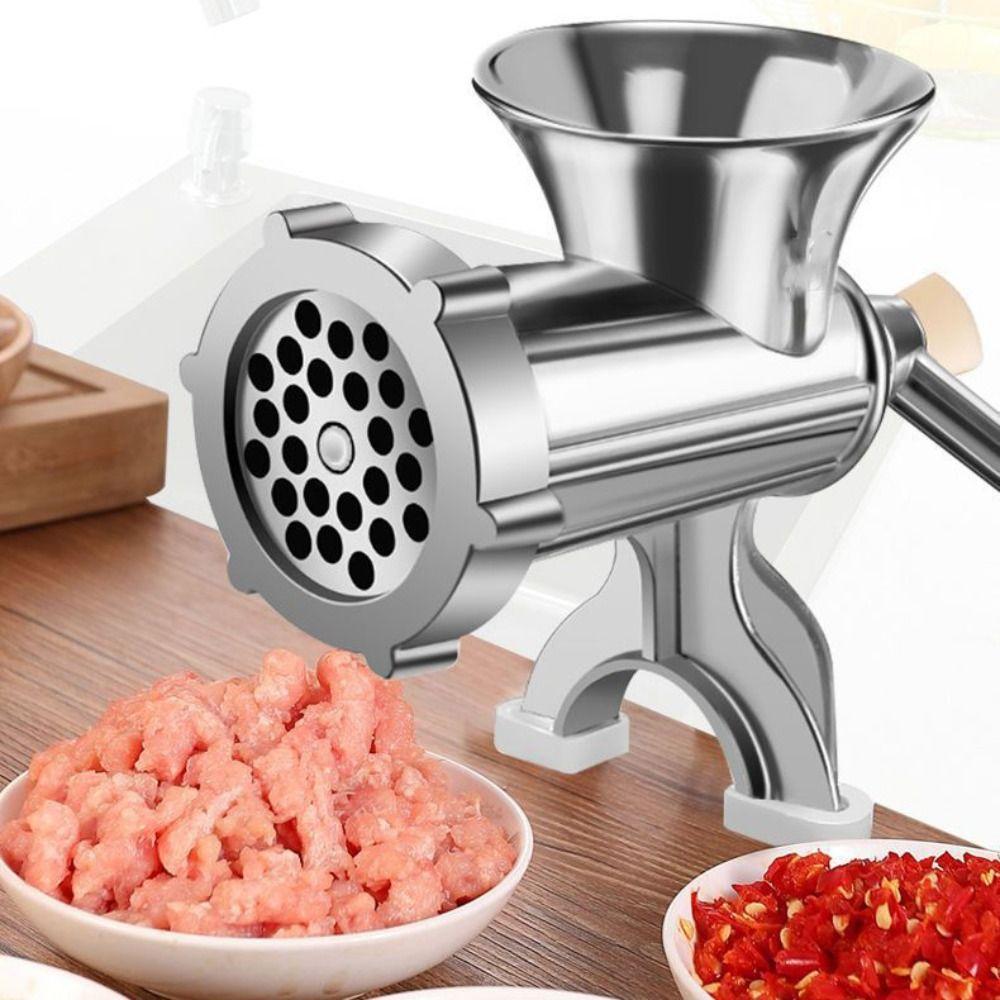 Stainless Steel Sausage Maker Hand Crank Meat Mincer Multifunctional Enema Machine Kitchen