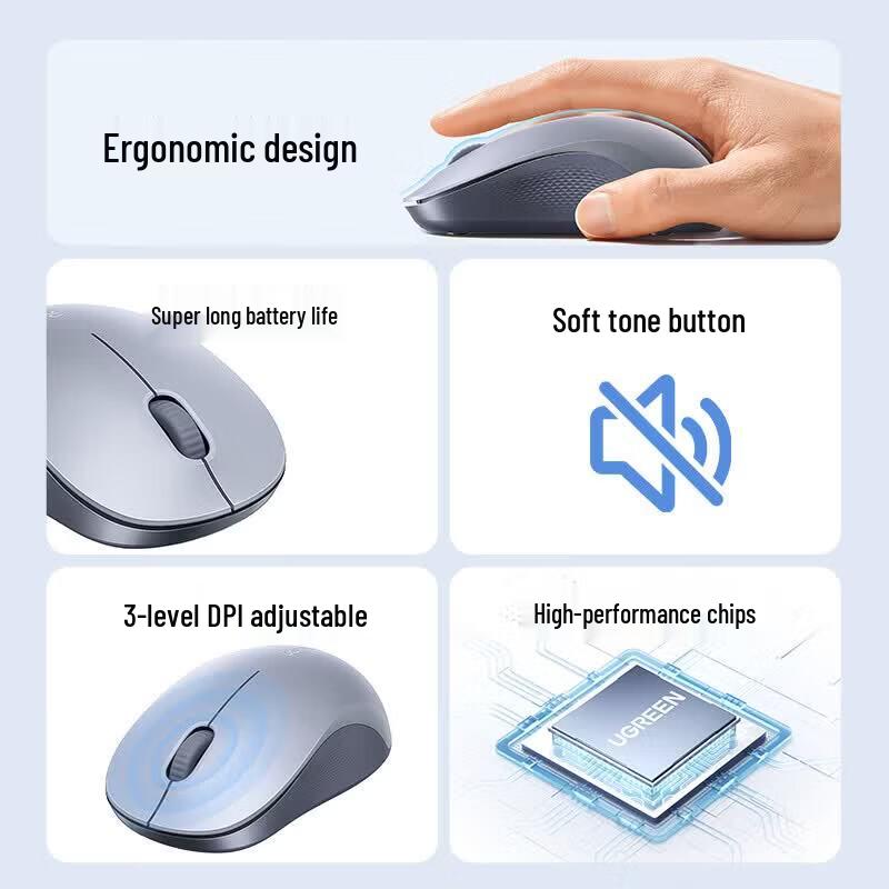 UGREEN M331 Silent 2.4G Wireless Mouse