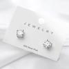 D Color Cushion Cut 1ct Certified Moissanite Stud Earrings for Women Luxury Classic Wedding Jewelry S925 Sterling Silver Earring