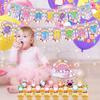 37 Pcs Squish Mallows Party Decorations Include Cake Toppers Banner Balloon