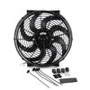 CF003 BK 14 Inch 90W 12V Universal Car Slim Reversible Electric Radiator Cooling Fan Push Pull with Mounting Kit