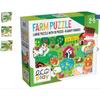 Farm Puzzle - NO NAME - ECOPLAY - 19 Pieces - 6 Animal Silhouettes