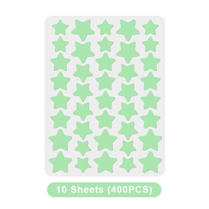

200/400PCS Colorful Combination Acne Patches Star Heart Type Pimple Sticker PE Facial Concealer Acne Marks Cover Patches