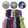 6 Yards Sequins Fringe Fringing 40cm Long Tassel(appox) Trimming Costume Crafts