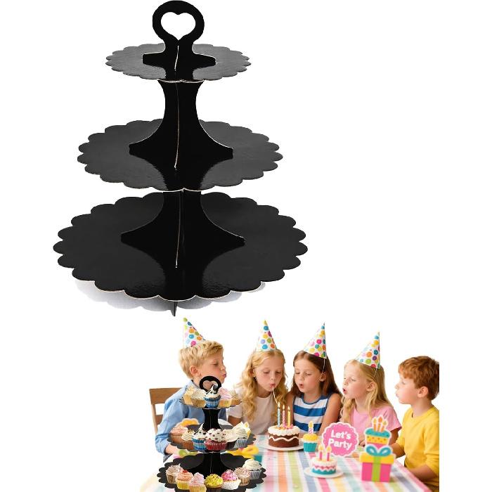 3 Tier Butterfly Cupcake Stand,Suitable for Butterfly Themes – Easy to Assemble& Reble(1Butterfly)