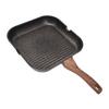 Grill Pan for Stove Tops Aluminum Induction Square Frying Pan Steak Frying Plate Kitchen Home