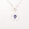 Iolite Gemstone 925 Sterling Silver Jewelry Handmade Pendant 1.4" For Wedding PP-57-6