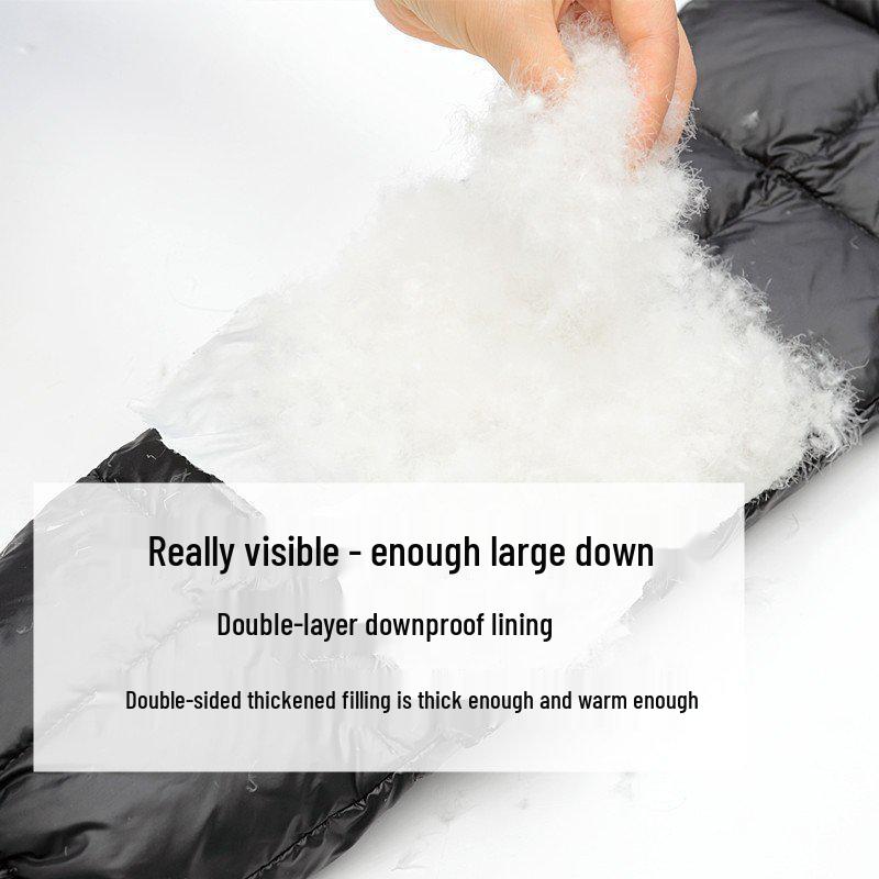 Women's Thickened High Waist Slimming Down Pants - Winter Warm Cotton with 90% White Duck Down, Plus Size Available