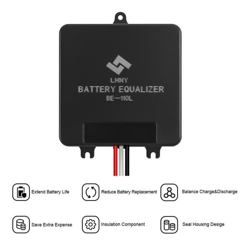 ECGSOLAX 24V Battery Equalizer Solar Syestem Voltage Balancer For Lead Acid Lithium Batteries Parallel Charge Controller