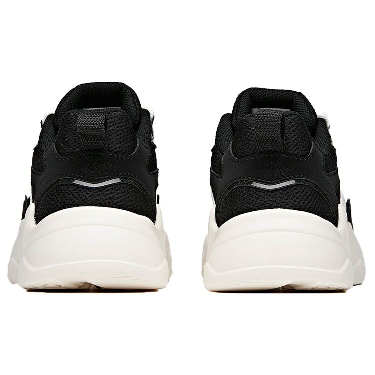 Anta Non-Slip Wear-Resistant Low-Top Dad Shoes Women Sneakers Black White 122028887-3