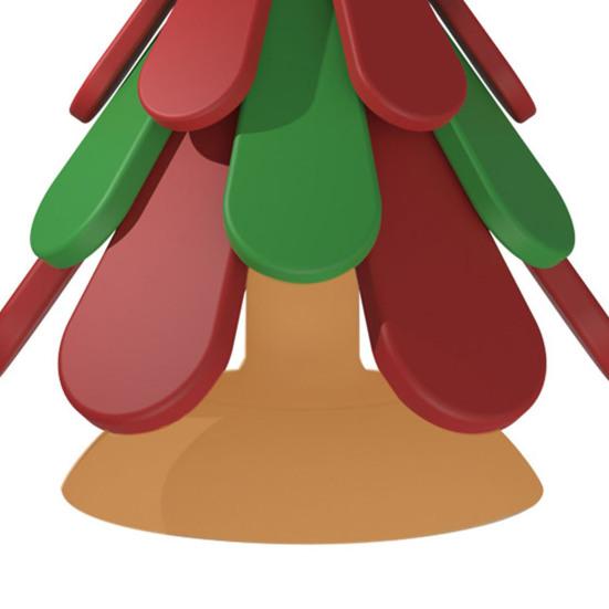Christmas Tree Silicone Trivets Heat Resistant Pot Holders with Suction Base Festive Tabletop Ornaments Holiday Kitchen Decor