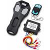 12V 24V Wireless Winch Remote Control Kit,Universal 5 Wire Controller Wireless Remote Control Switch Receiver Kit for Truck, ATV and SUV Winch