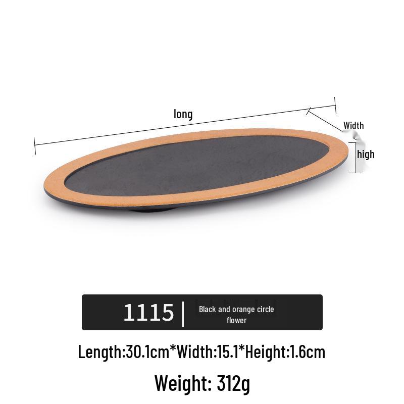Creative Melamine Plate with Handle - Japanese Imitation Porcelain for Pizza, Steak, and Barbecue