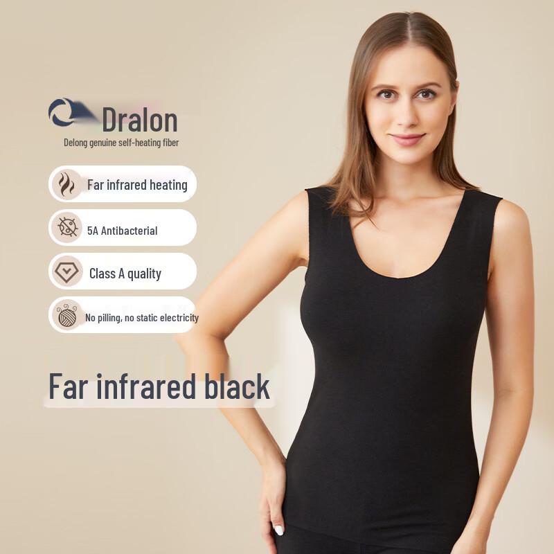 Женский самонагревающийся терможилет с плюшевой подкладкой и дальним инфракрасным излучением M