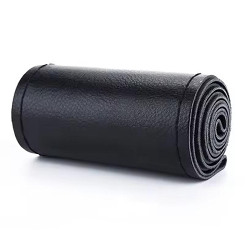 

Чехлы на руль из мягкой кожи своими руками, универсальная оплетка, автомобильный руль с иглами и нитками, аксессуары для интерьера