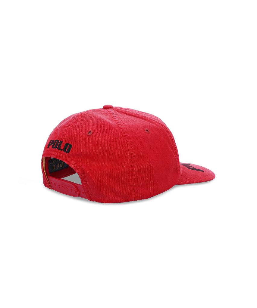 POLO RALPH LAUREN Racing Patch Twill Ball Cap - Red