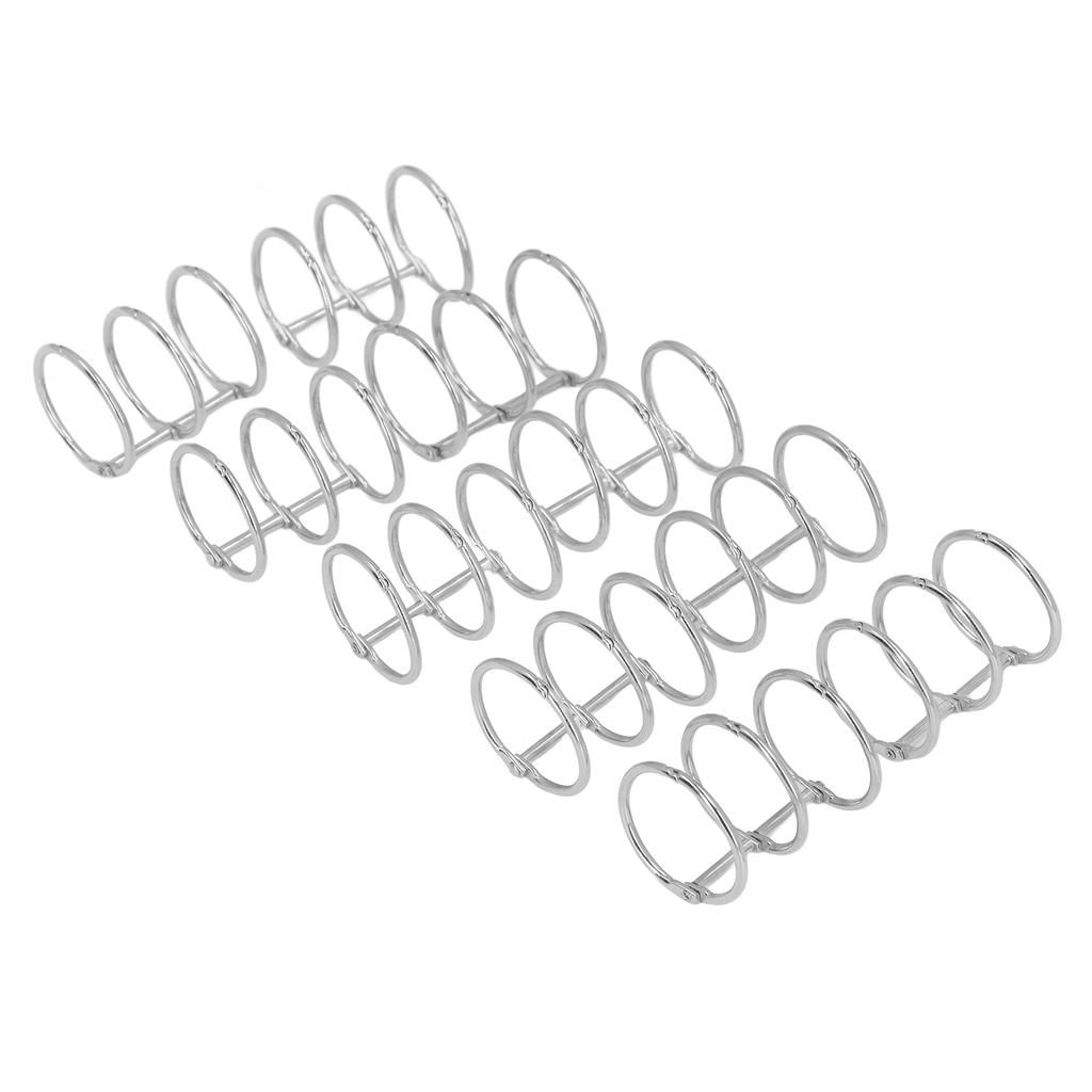 10 Stück 3 Ring Metall Loseblattbinder Edelstahl Buchringe Fotoalbum Bindespiralen für