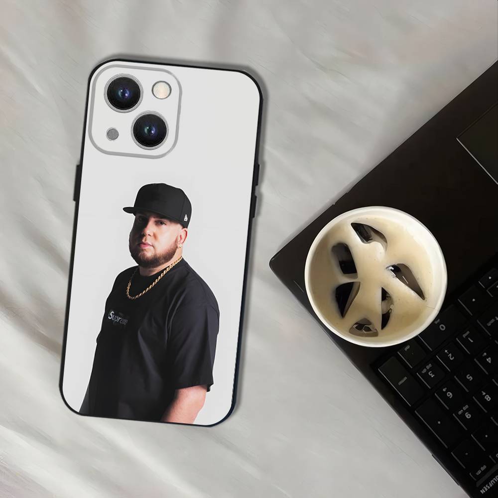 Rapper Maka Aura 2025 Tour Wear-resistant Phone Case For iPhone 17,16,15,14,13,12,11,Pro,XS,Max,XR,Plus Black Soft Cover