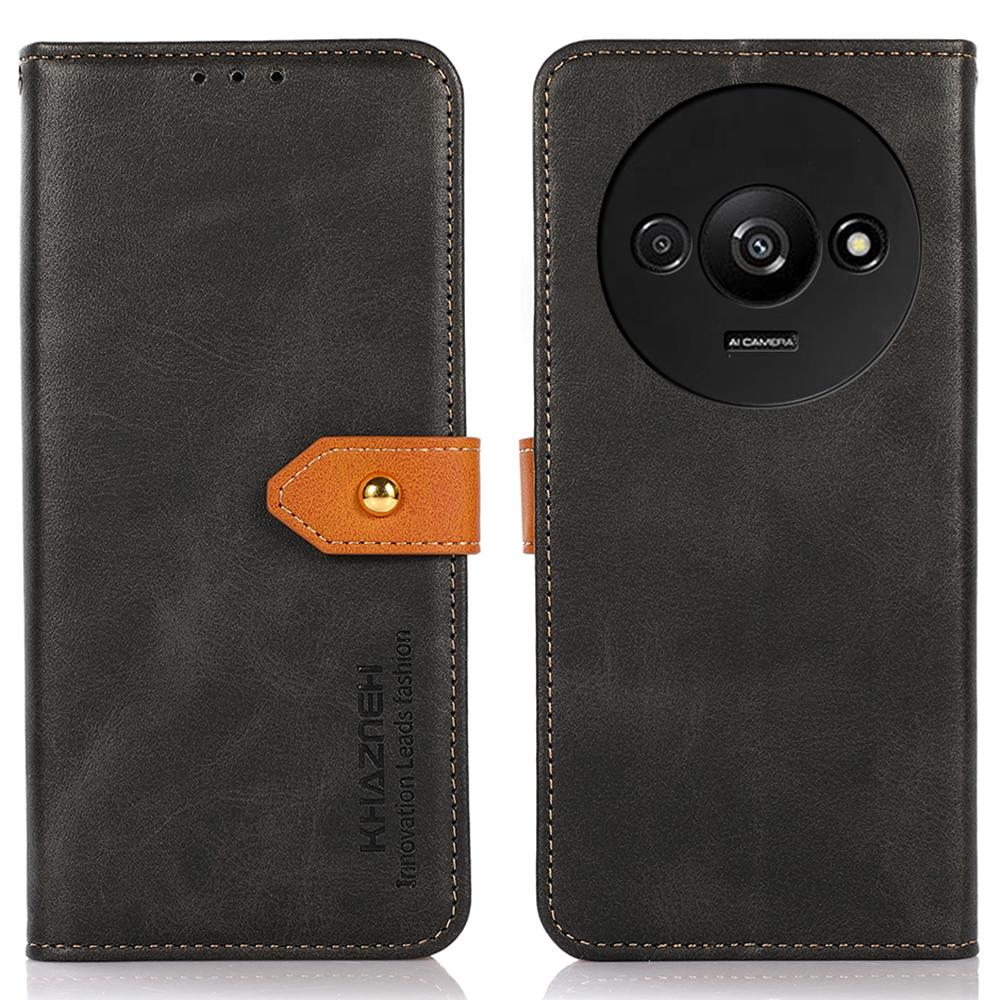 KHAZNEH For Xiaomi Redmi A3 4G/Poco C61 4G Case PU Leather Wallet Folio Phone Cover