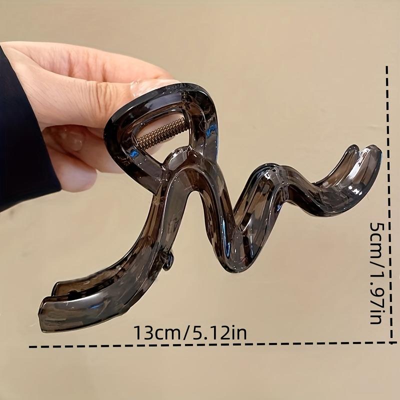 Acrylic Wave Hair Clip Designed Stylish and Sophisticated Headwear Hairpins Shark Ponytail Hair Accessories for Women