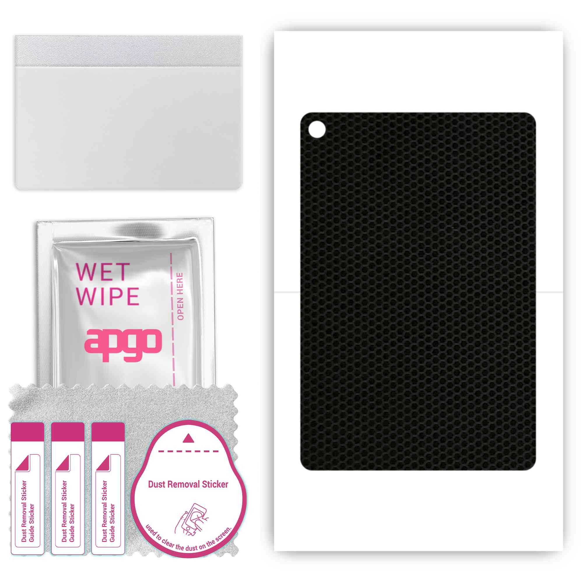

apgo skin sticker film foil vinyl for the BACK compatible with Huawei Enjoy Tablet 2, scratch-resistant, easy to install - Matrix