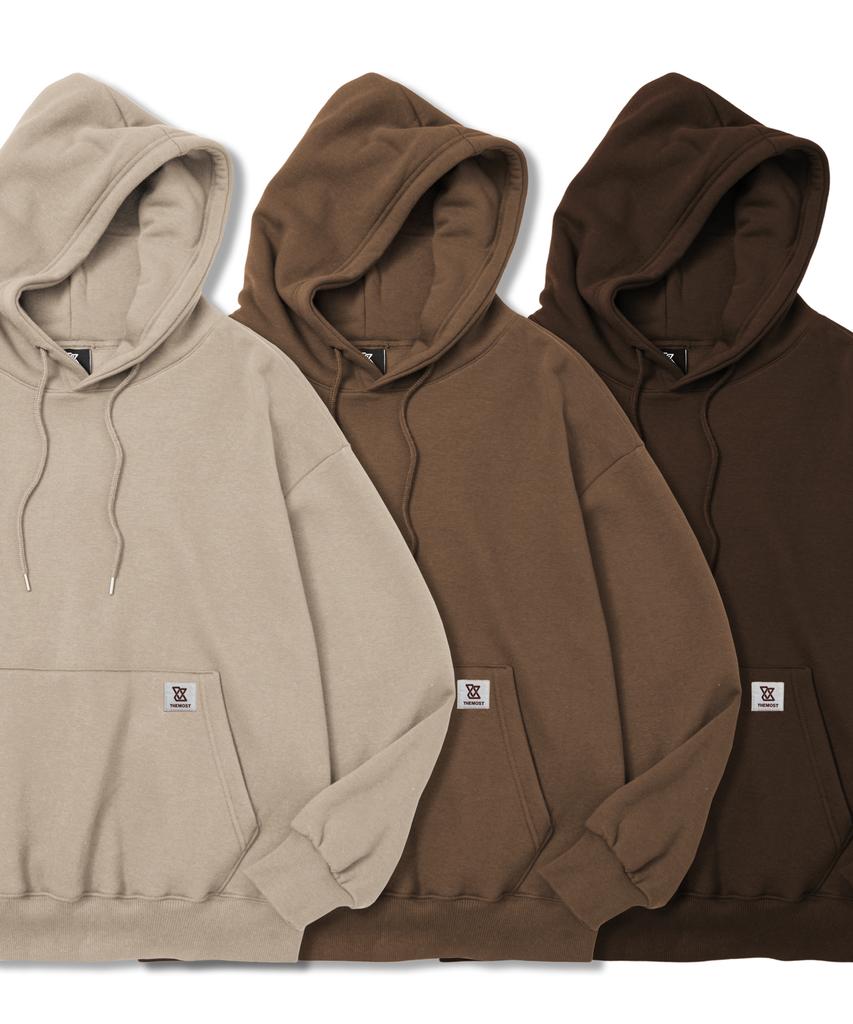 Essential Brown Tone Sweat Over Hoodie 3 Colors
