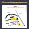 Universal Right Angle Flexible Screwdriver Attachment with Electric Drill Connection