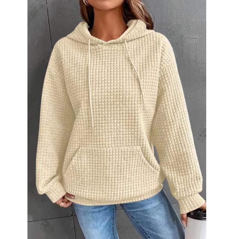 2024 Autumn & Winter Women's Round Neck Long Sleeve Sweater - Solid Color
