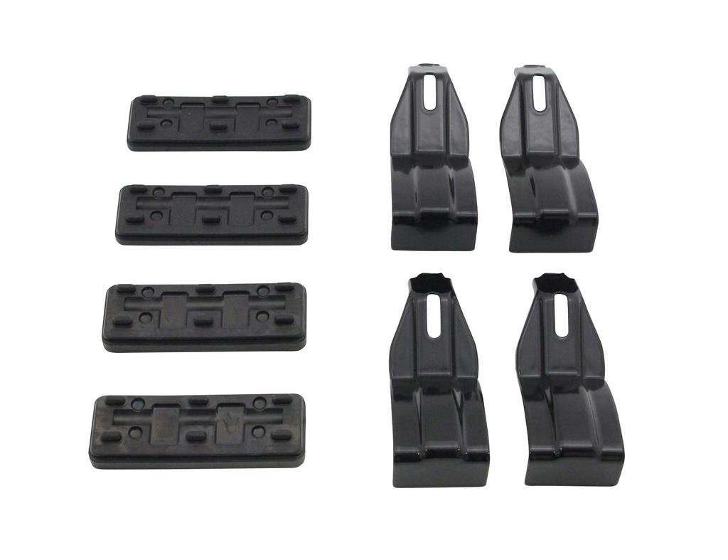 Terzo Roof Carrier Set of for Honda Custom (by PIAA) Carrier/Base Holder, 4, Black, N-BOX/N-BOX JF3.4 (EH429)