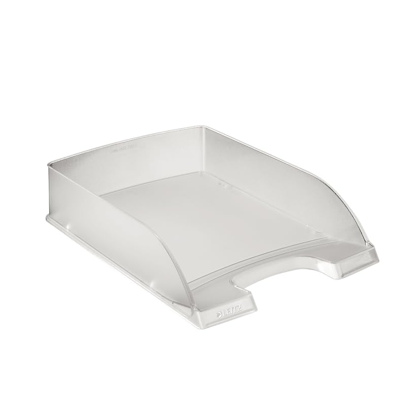 LEITZ Plus Letter Tray Standard A4 Vertical 500 Sheet Capacity Clear 5227-10-03