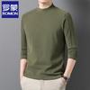 Luomeng Men's Thermal Fleece-Lined Crew Neck Sweatshirt