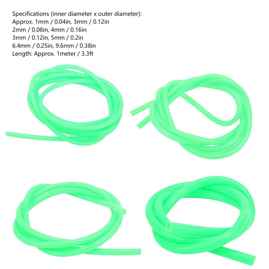 1Pc Peristaltic Pump Tube External Silicone Extension Hose Pipe Hydraulic Equipment Green