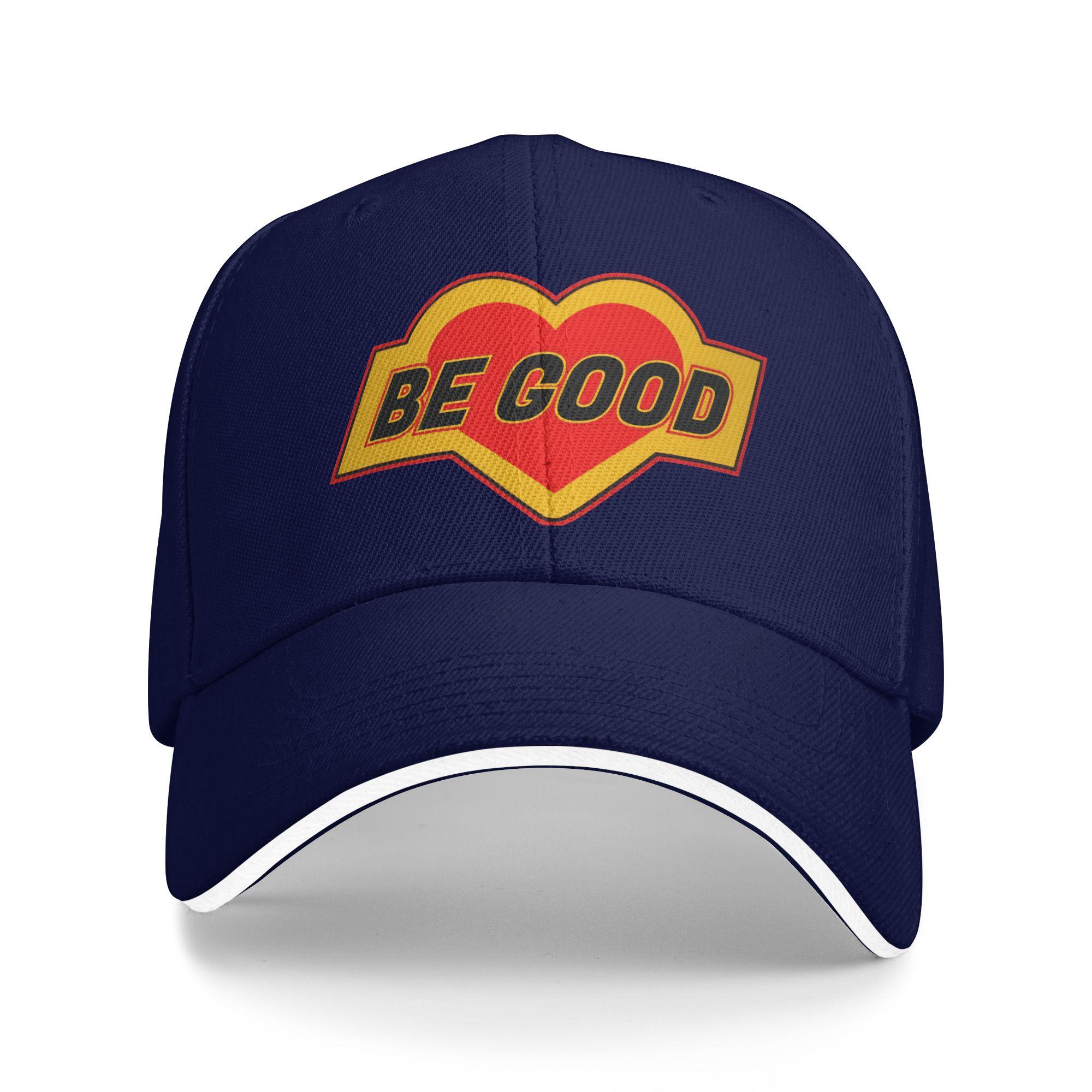 

Be Good Heart Sun Baseball Cap Summer Casual Trucker Hat For Female Male Tennis Skate Baseball Caps As Picture темно-синього кольору