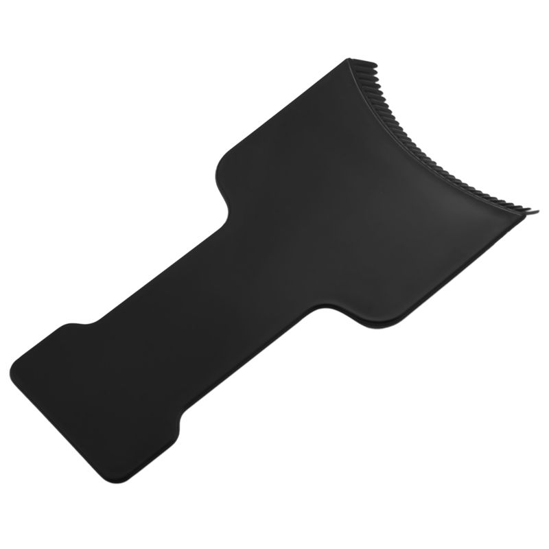 YCOC-6Pcs Long Hair Highlighting Sectioning Board Barber Flat Top Paddle Board Comb (Black)