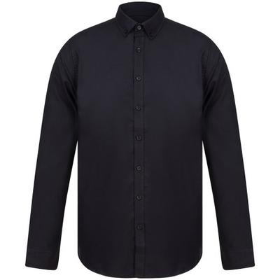 Mens Modern Long Sleeve Slim Fit Oxford Shirt