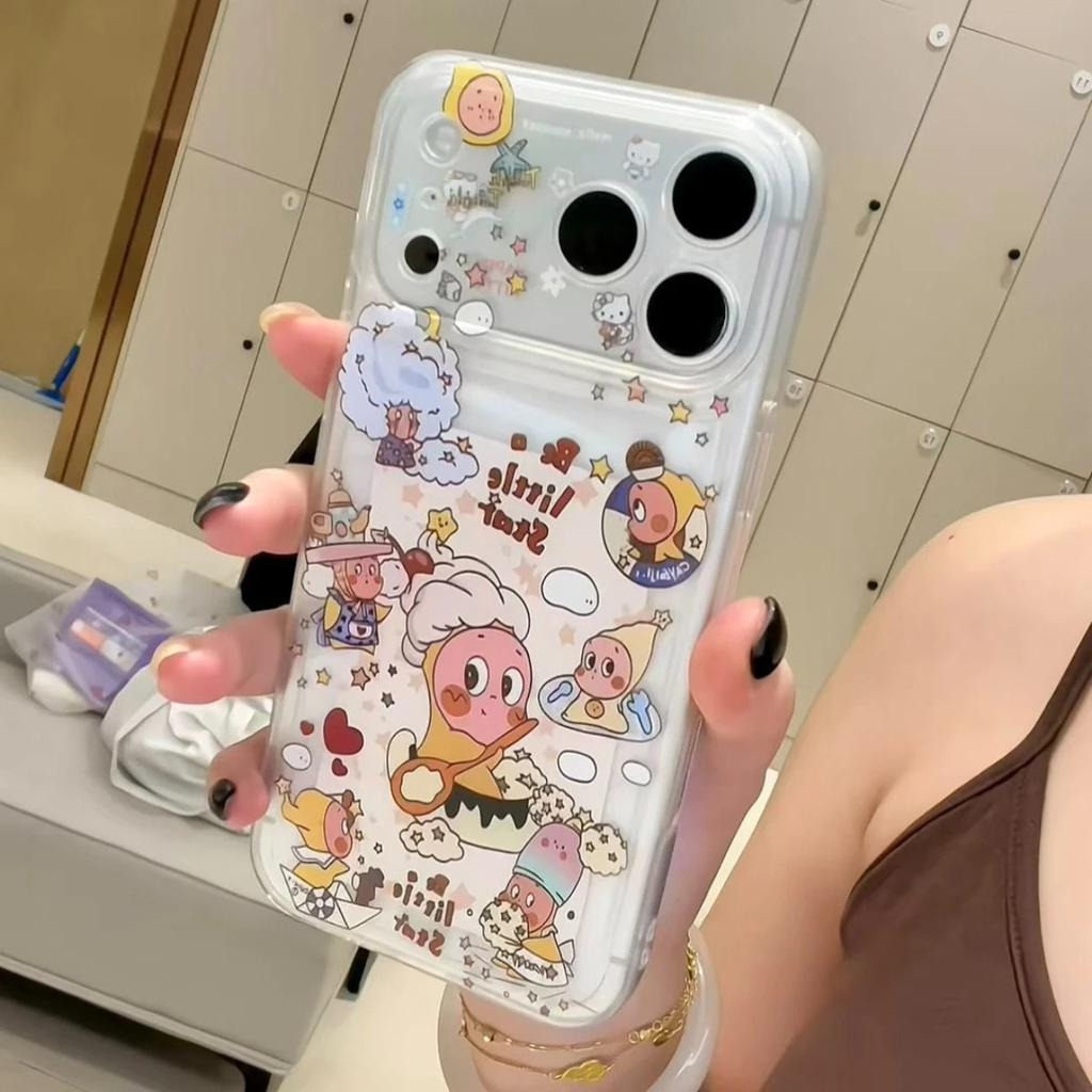 Doodle Star Is Suitable for Apple 17Promax Mobile Phone Case IP16/15/14 Cute 13 Transparent Space Case 12 Soft