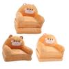 Kids Chair Couch Cartoon Folding Cute Couch Portable Sofa Chair for Home Schools Brown Puppy