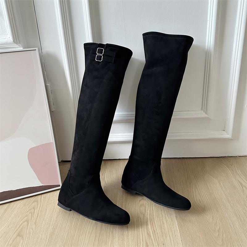 

Over-knee boots women s shoes autumn four seasons 2025 new thick heel high boots pointed fashion western cowboy boots 35