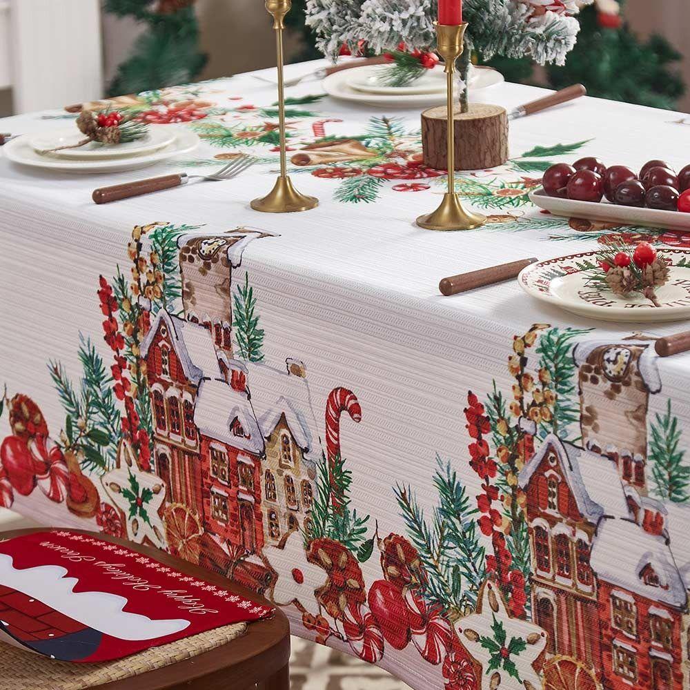140*100cm Świąteczny Obrus Wodoodporny Świąteczny Obrus Świąteczny Obrus Stolik Kawowy