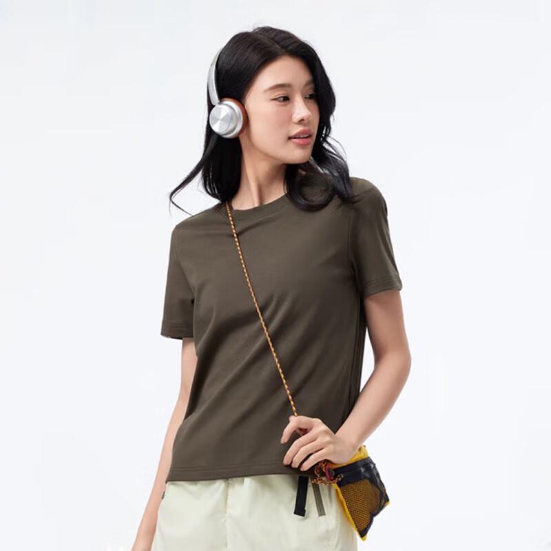 

CAMEL Women s Loose Fit Round Neck Sports T-Shirt S