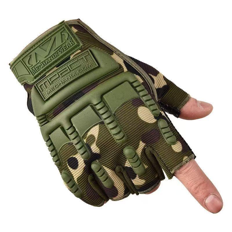 

Casual Half Finger Outdoor Half Finger Gloves Mechanic Mountaineering Sports Fitness Men s Training Gloves