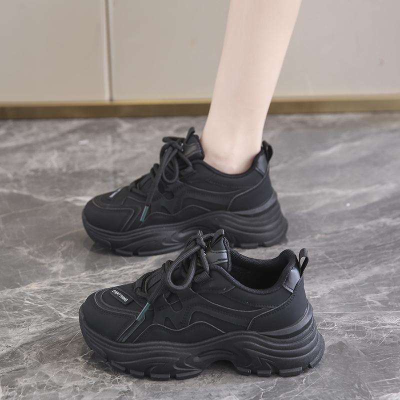 Dad Shoes Spring and Autumn New Thick-soled Small-size Student Sneakers