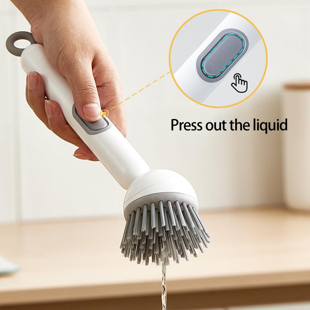 Nontick Oil Resistant Silicone Pot Scrubber Brush For NonScratch Cleaning MultiSurface Use Kitchen Dishwashing Tool