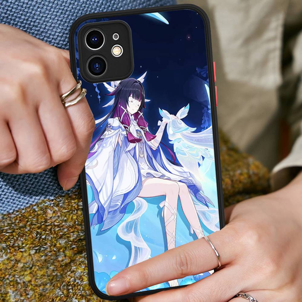 Genshin Impact Columbina Phone Case For IPhone 16 15 14 11 12 13 Pro Max Plus 12 XS Max Back Cover Matte Case
