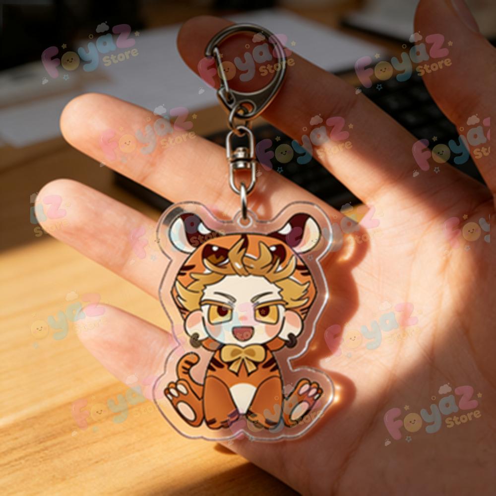 

Cute Gachiakuta Anime Cartoon Keychain Accessories Bag Rudo Enjin Manga Keyrings Jewelry Fans Gifts