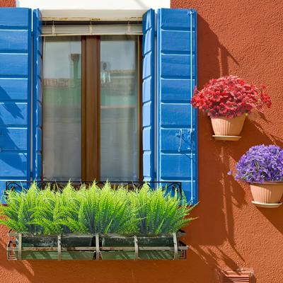 Artificial Plants And Flowers, Antioxidant Boston Ferns, Outdoor Artificial Greenery,  Fake Plants Suitable for Garden Decor