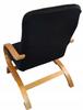 Finka Armchair Cover, Black, Thick Velvet