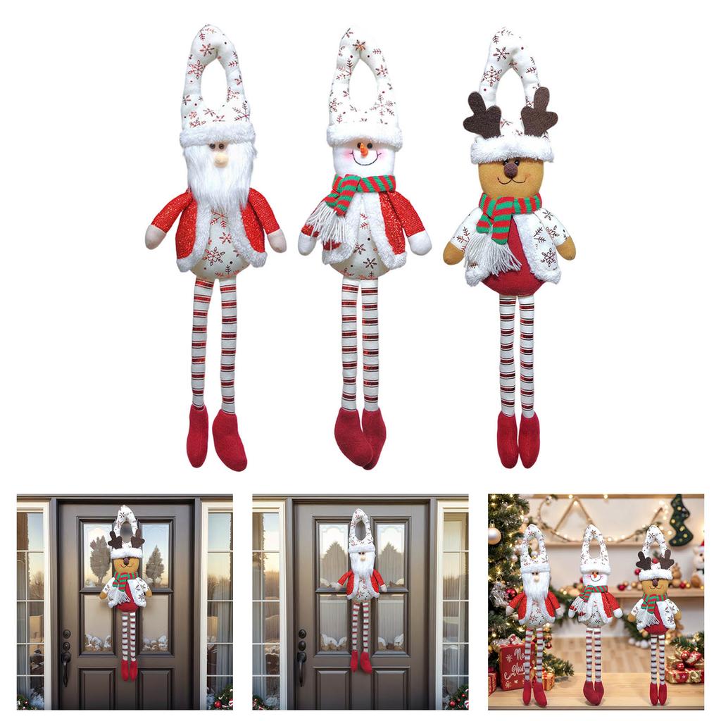 Christmas Door Hanging Ornament Long Leg Doll Hanging Decoration For Tree Holiday Party Decoration Indoor and Outdoor